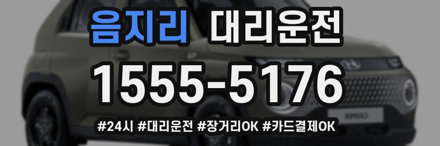 음지리 대리운전