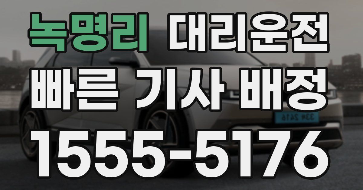 일일대리기사