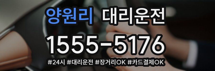 양원리 대리운전