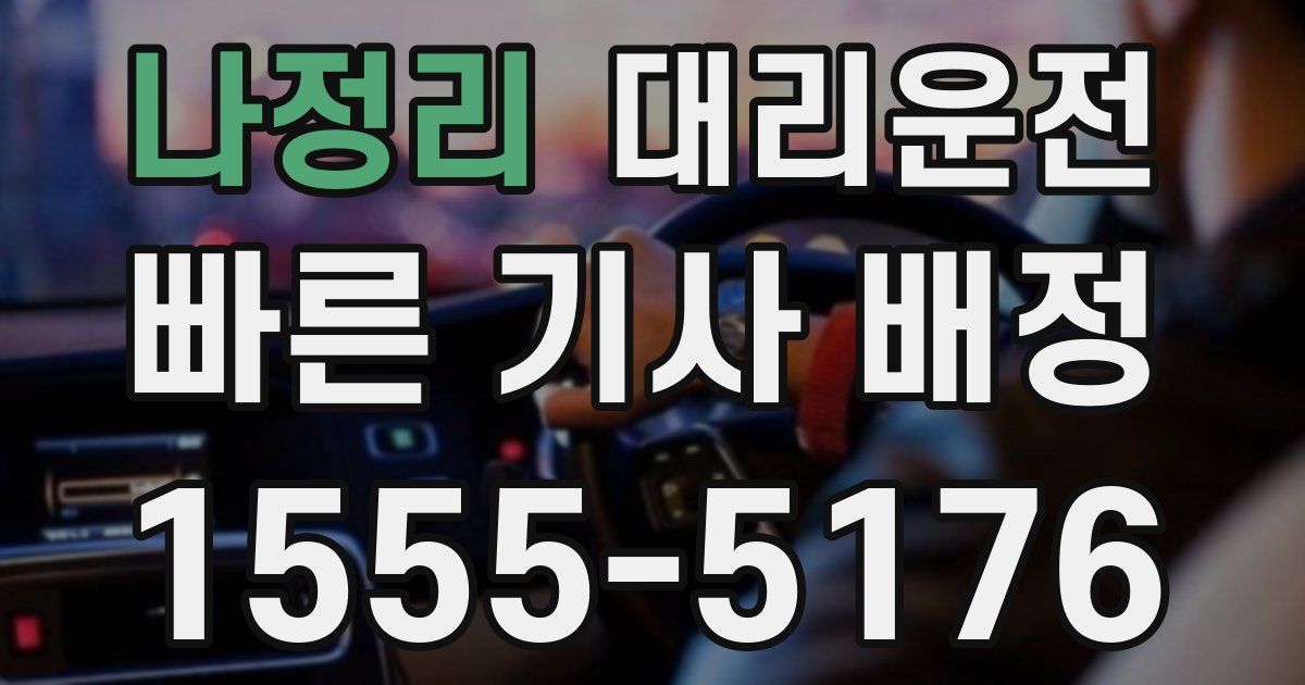 일일대리기사
