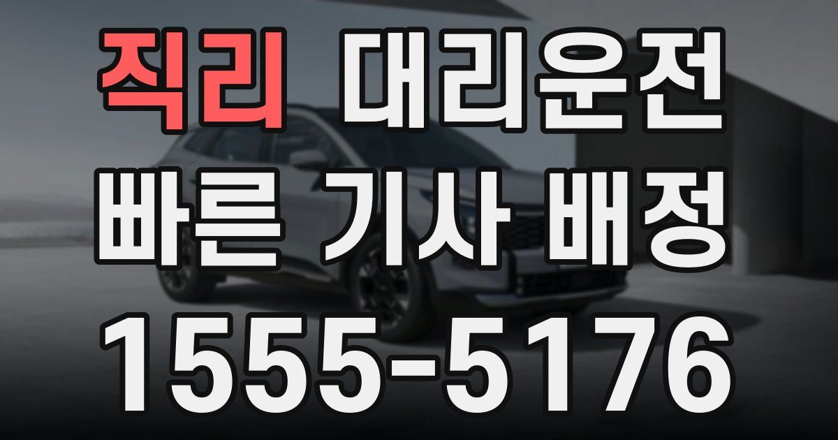 일일대리기사