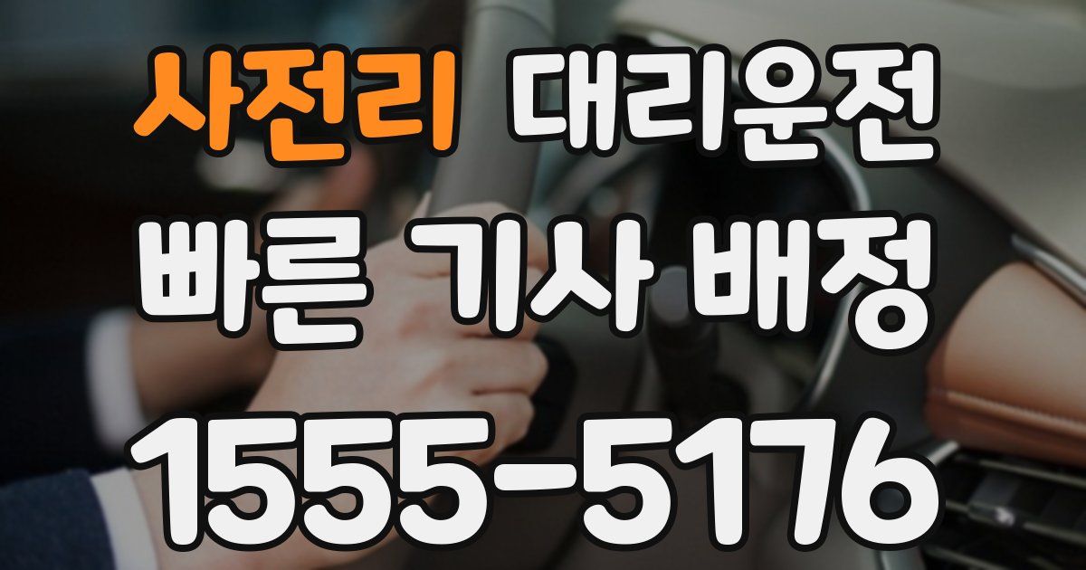 일일대리기사