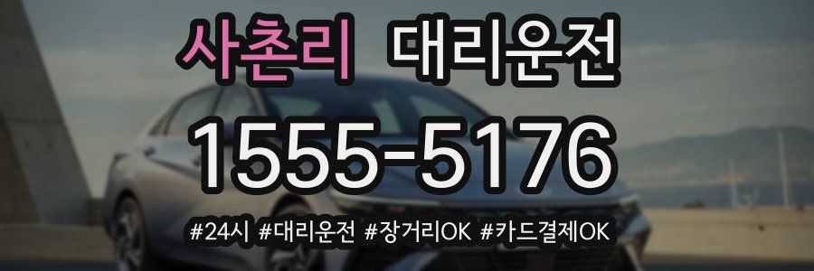 사촌리 대리운전