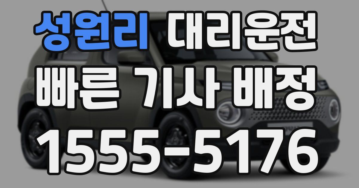 일일대리기사