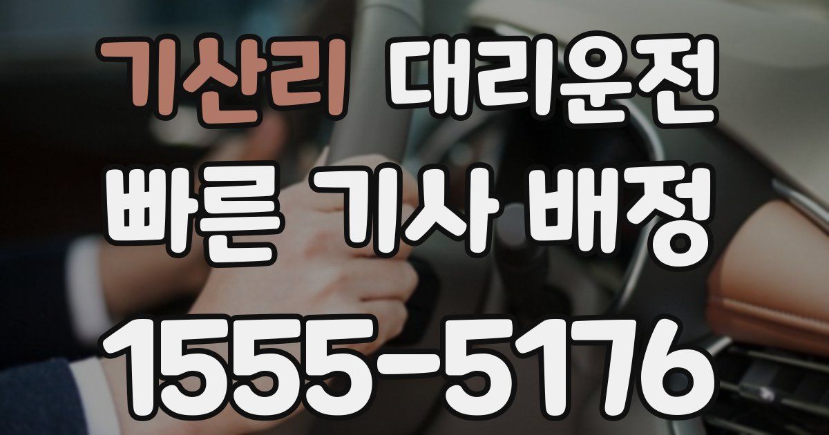 일일대리기사