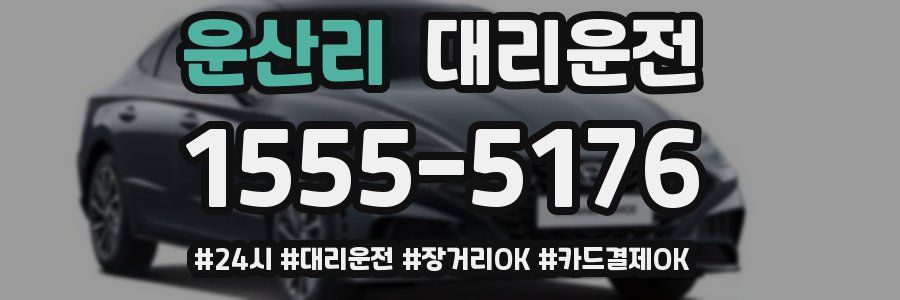 운산리 대리운전