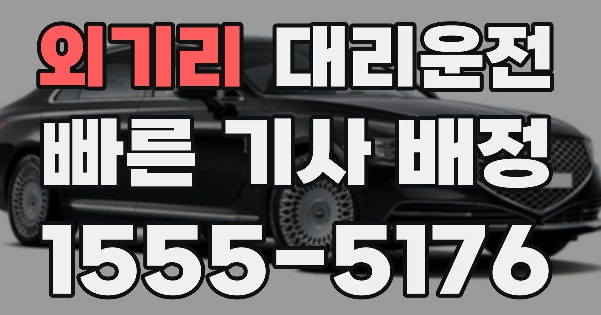 일일대리기사