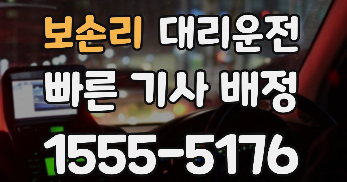 일일대리기사