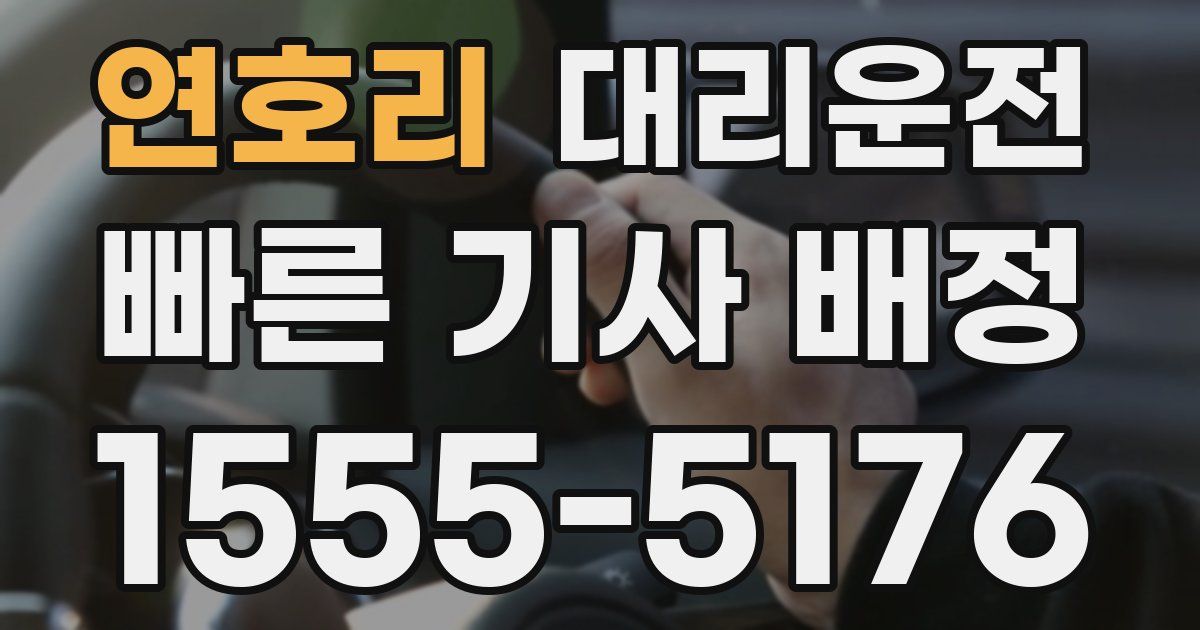 일일대리기사