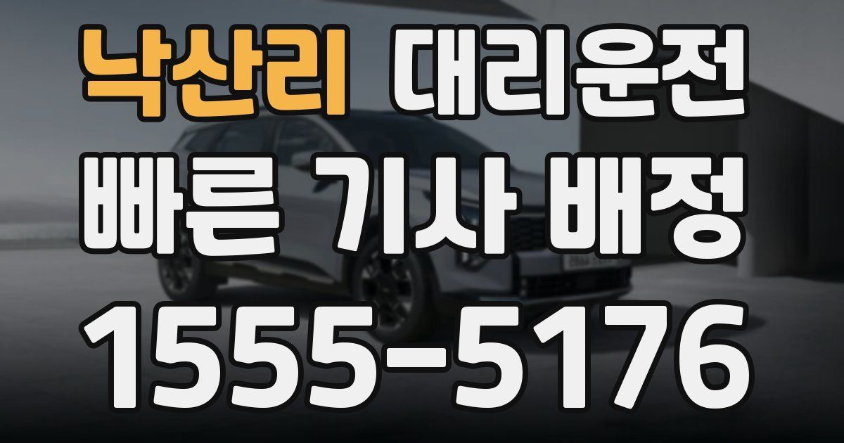 일일대리기사