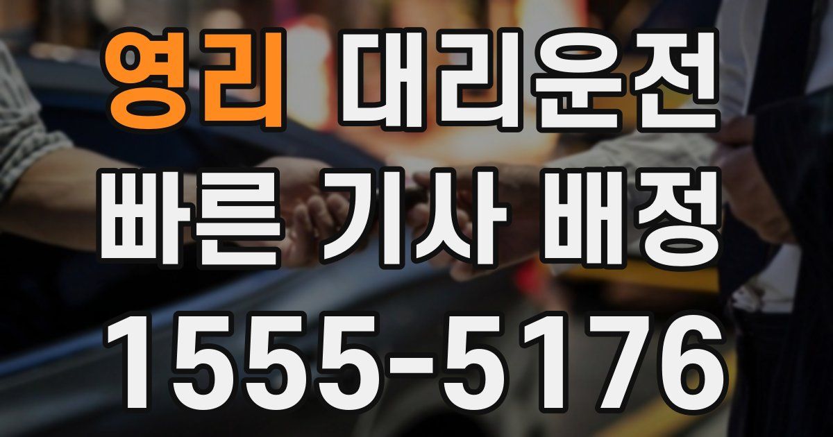 일일대리기사