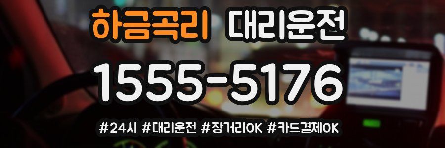 하금곡리 대리운전