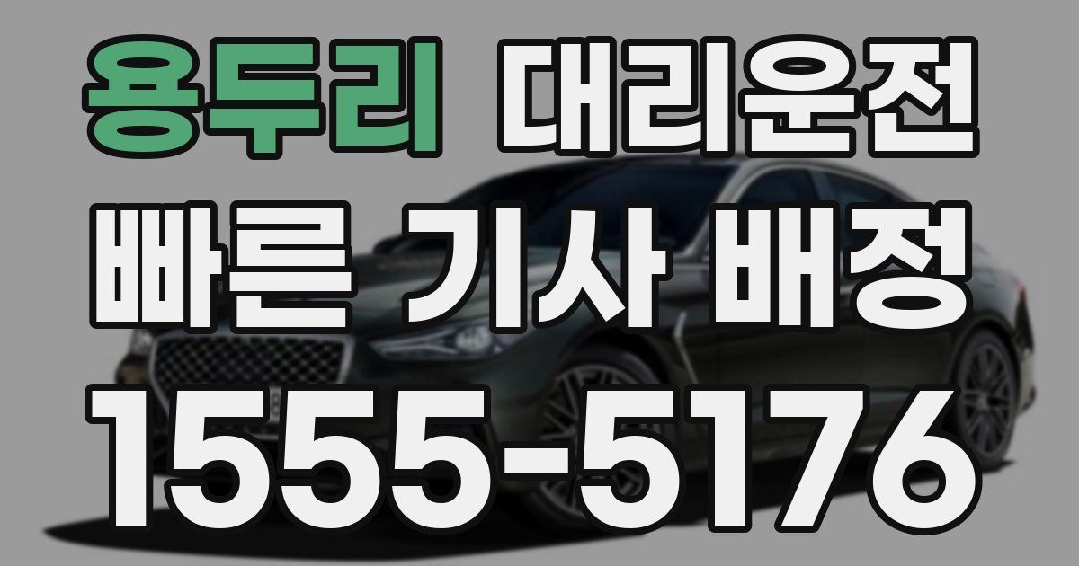 일일대리기사