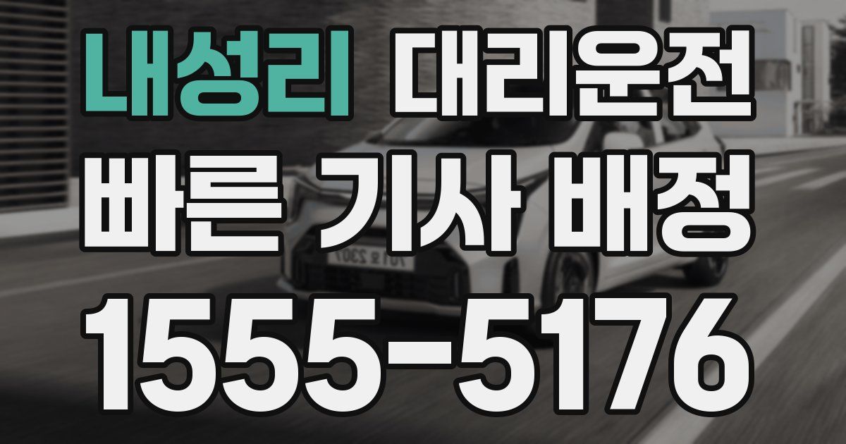 일일대리기사