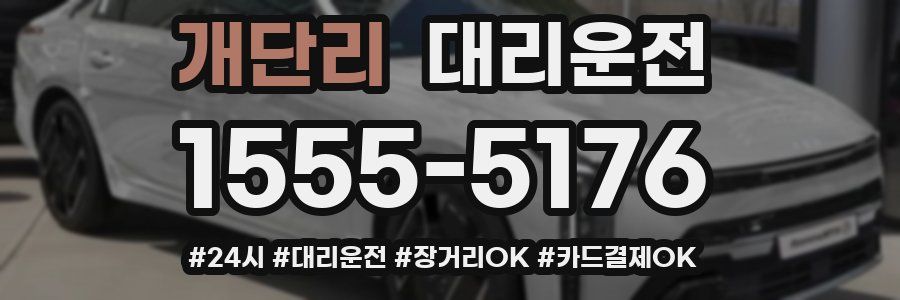 개단리 대리운전