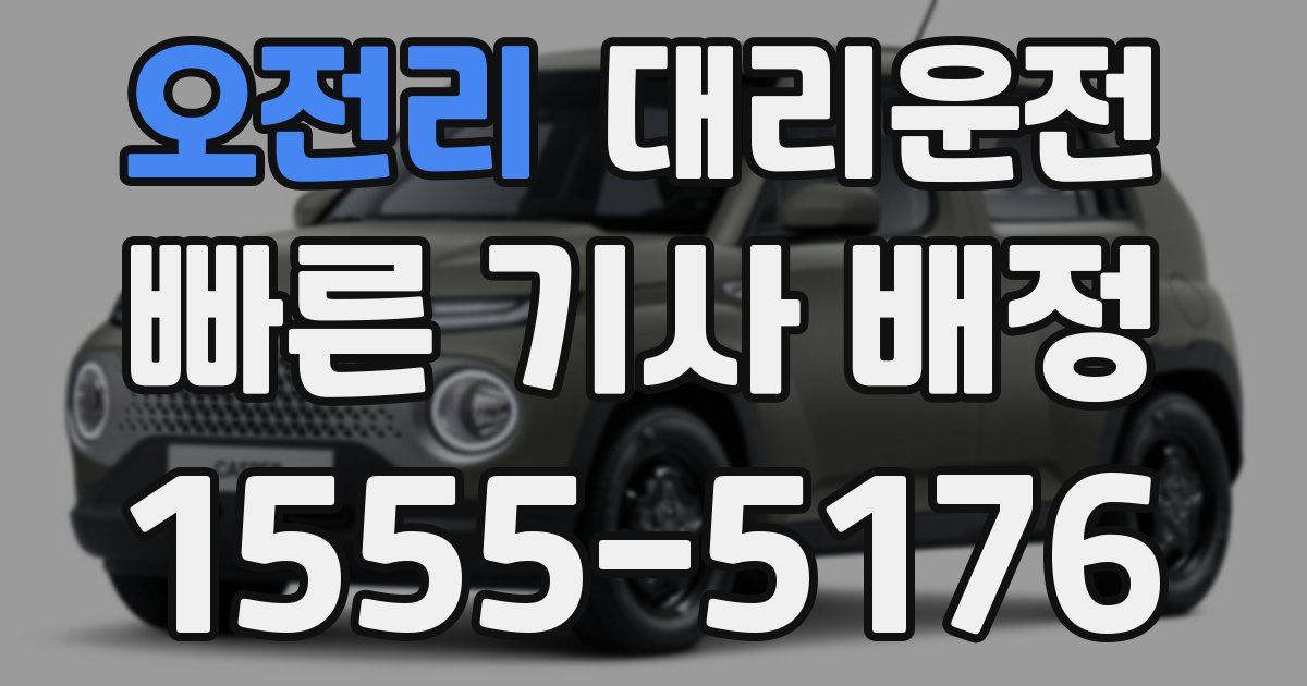 일일대리기사