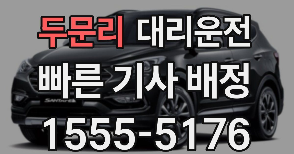 일일대리기사