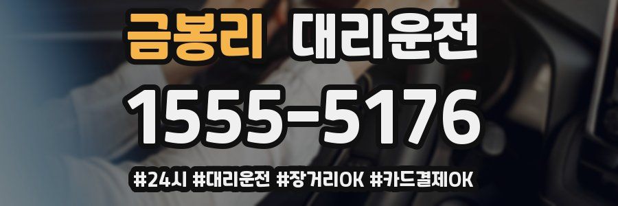 금봉리 대리운전