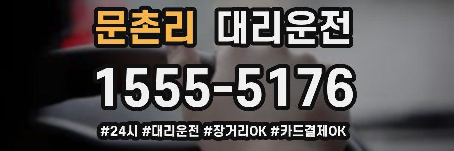 문촌리 대리운전