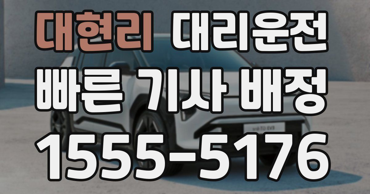 일일대리기사