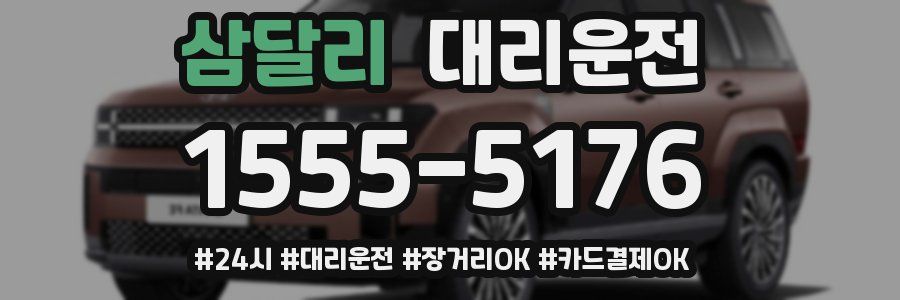 삼달리 대리운전