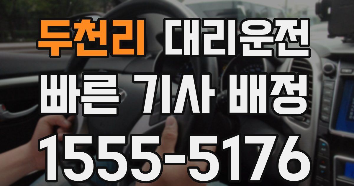 일일대리기사