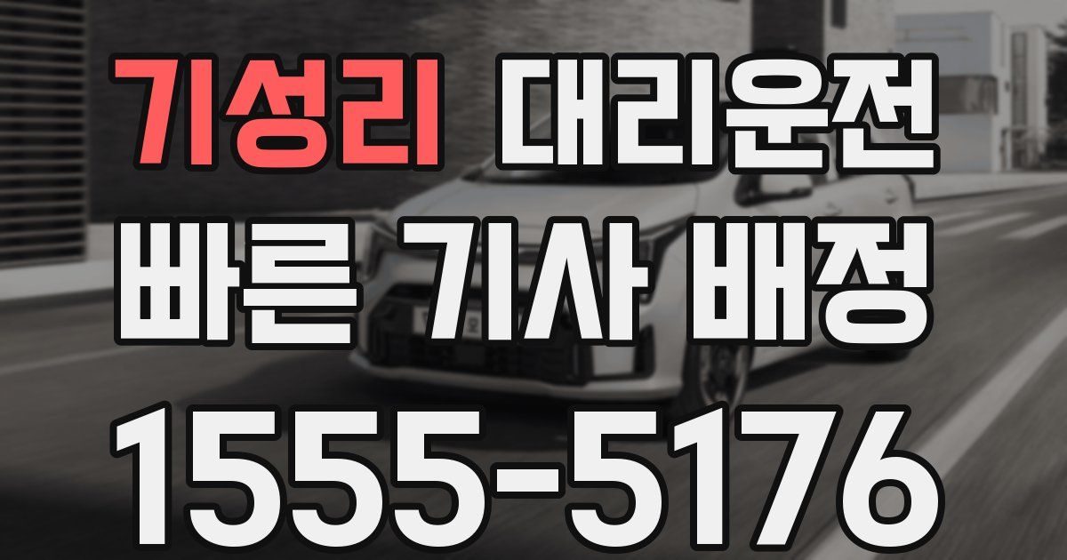 일일대리기사