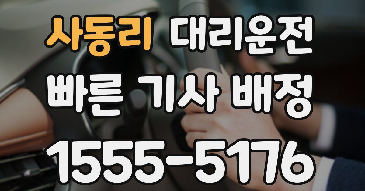 일일대리기사