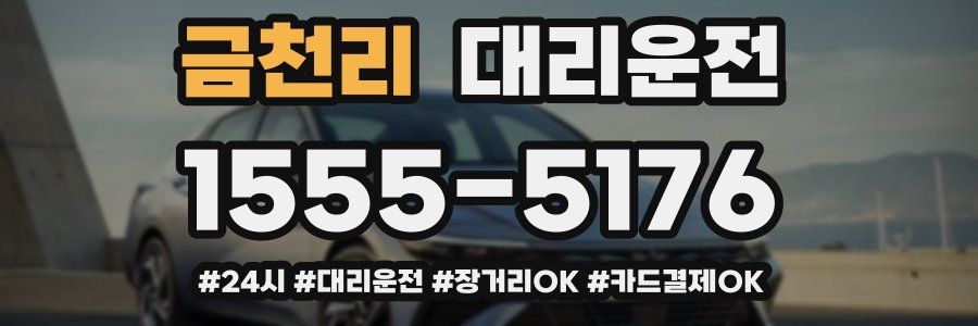 금천리 대리운전