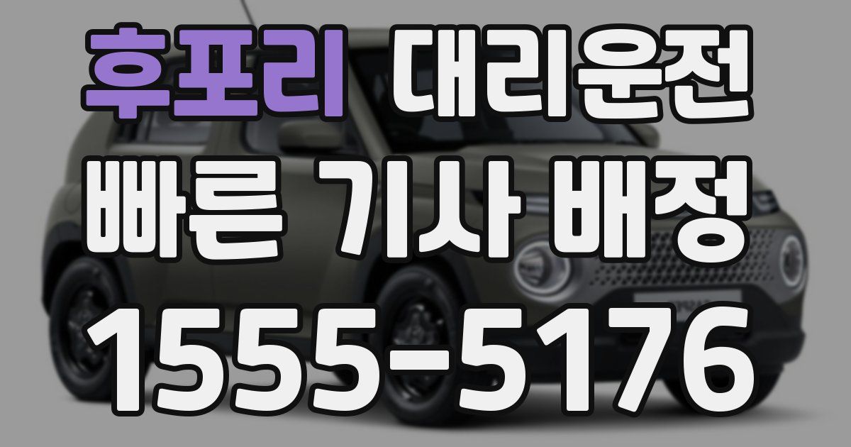 일일대리기사