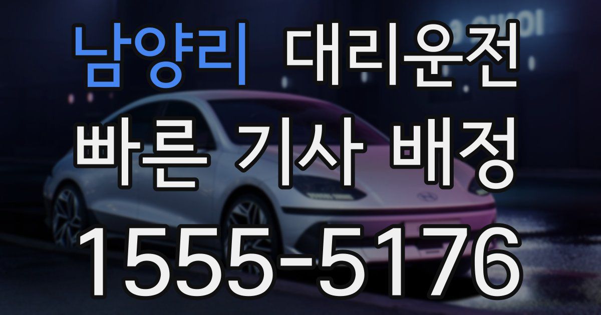 일일대리기사