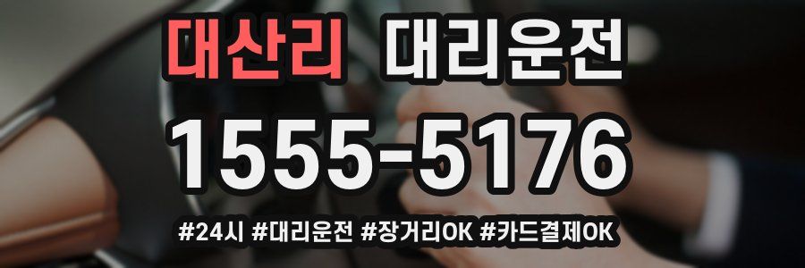 대산리 대리운전