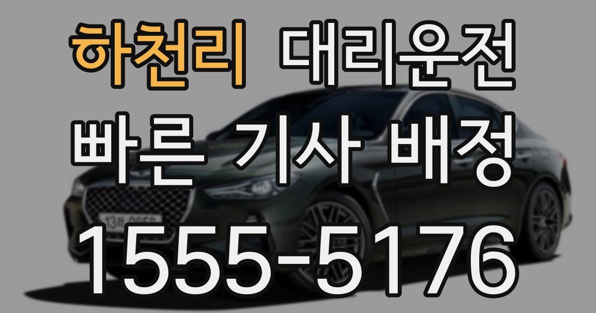 일일대리기사