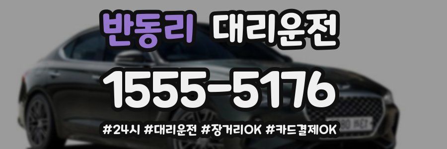 반동리 대리운전