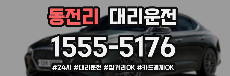 동전리 대리운전