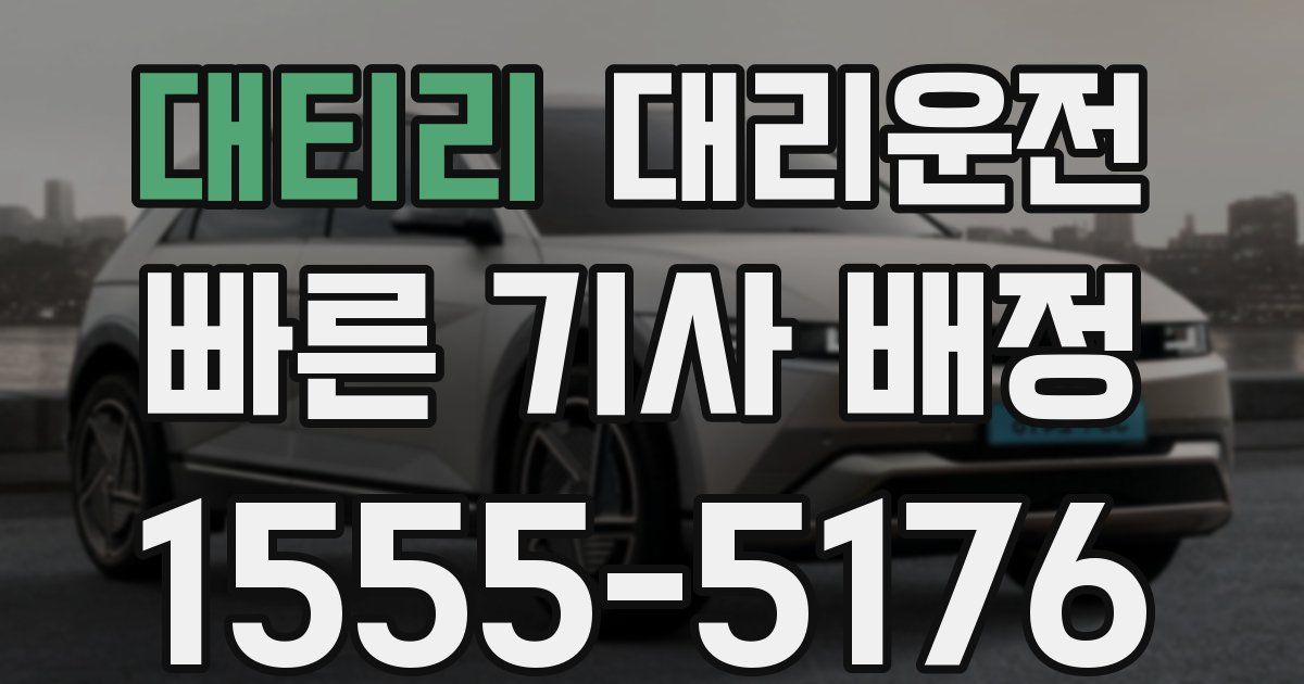 일일대리기사