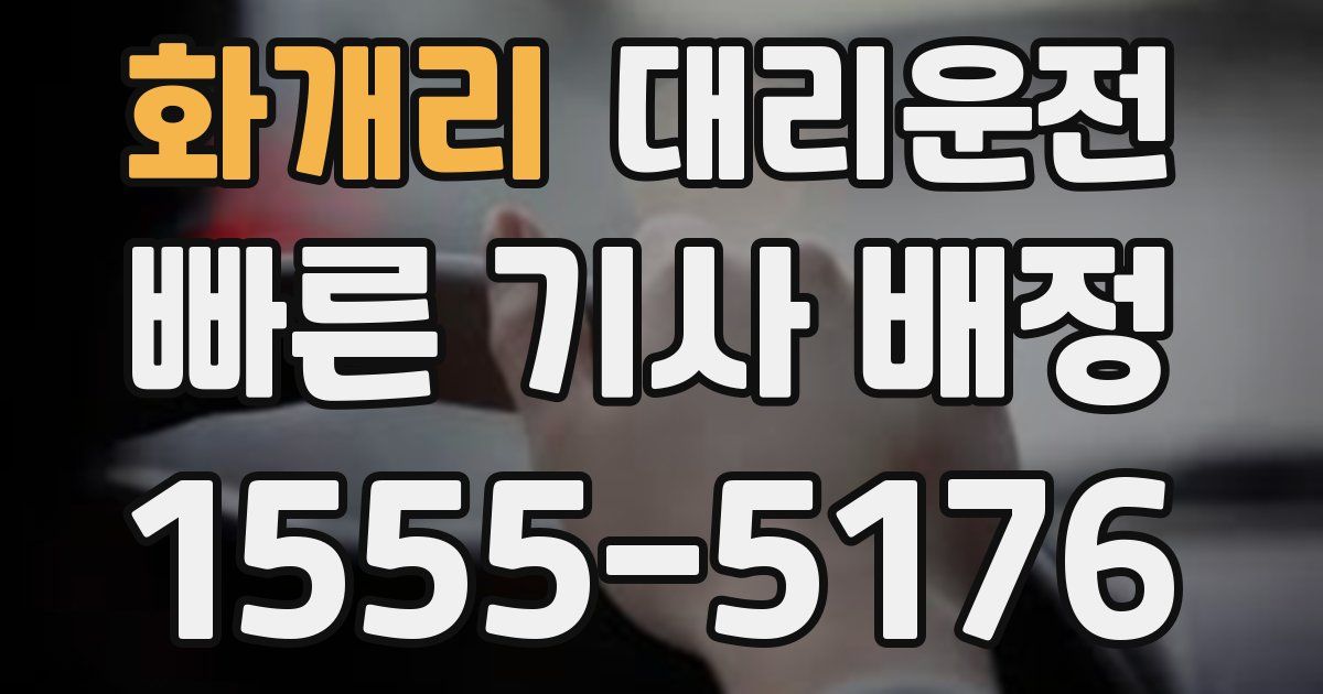 일일대리기사