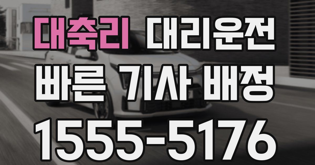 일일대리기사