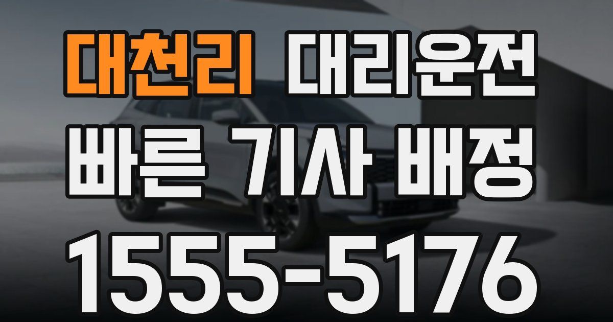 일일대리기사