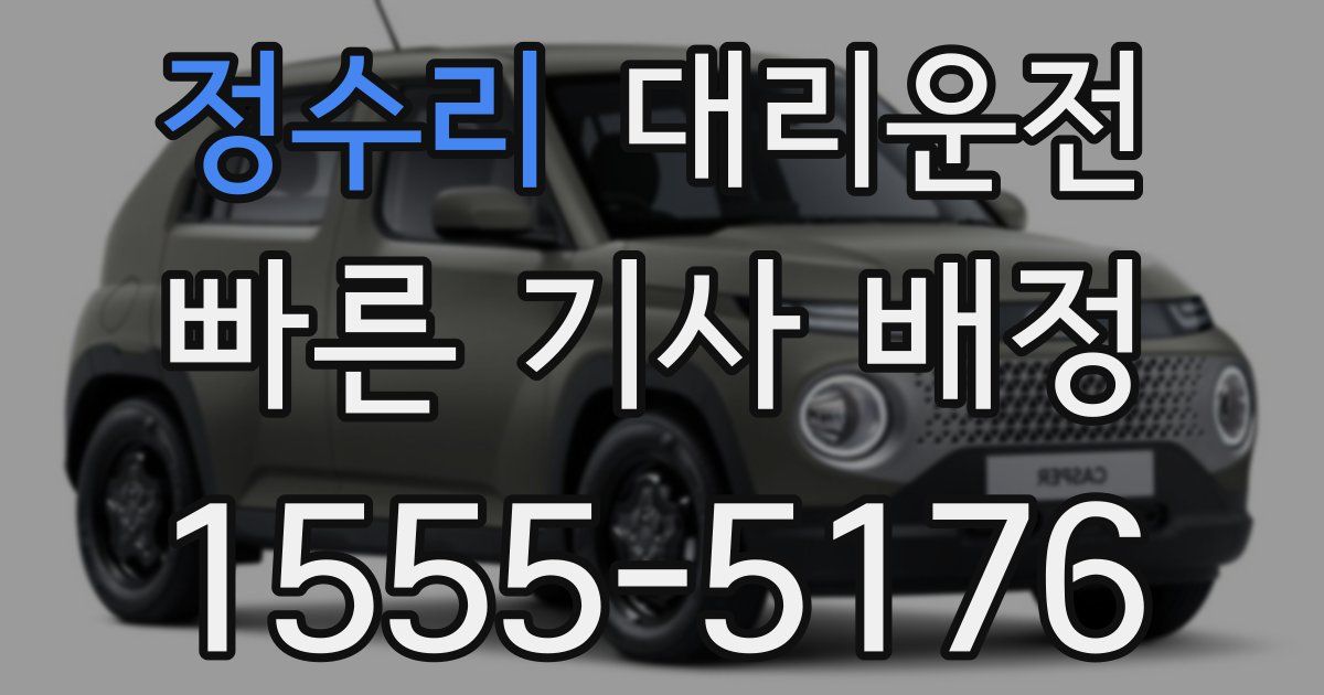 일일대리기사