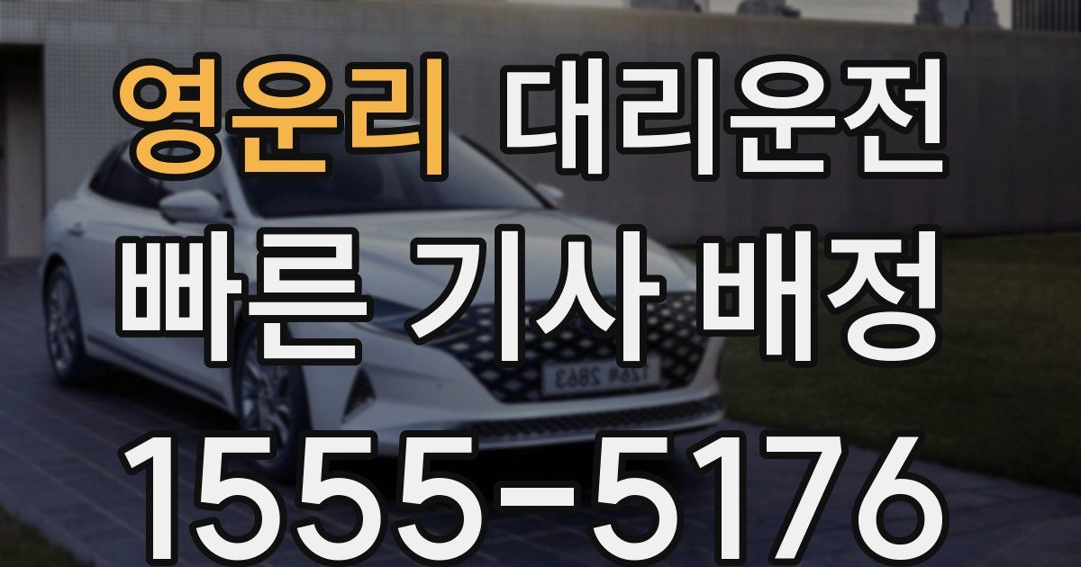 일일대리기사