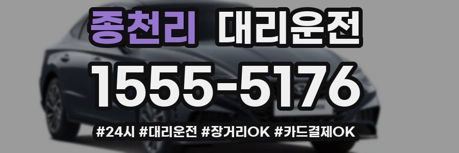 종천리 대리운전