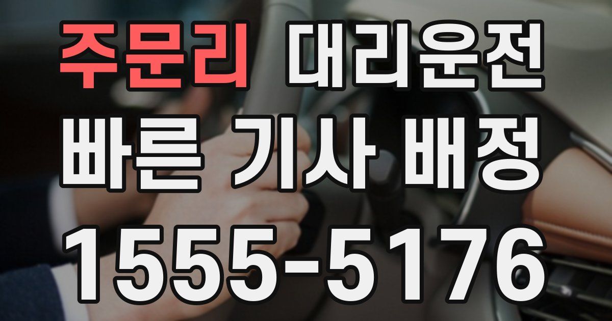일일대리기사