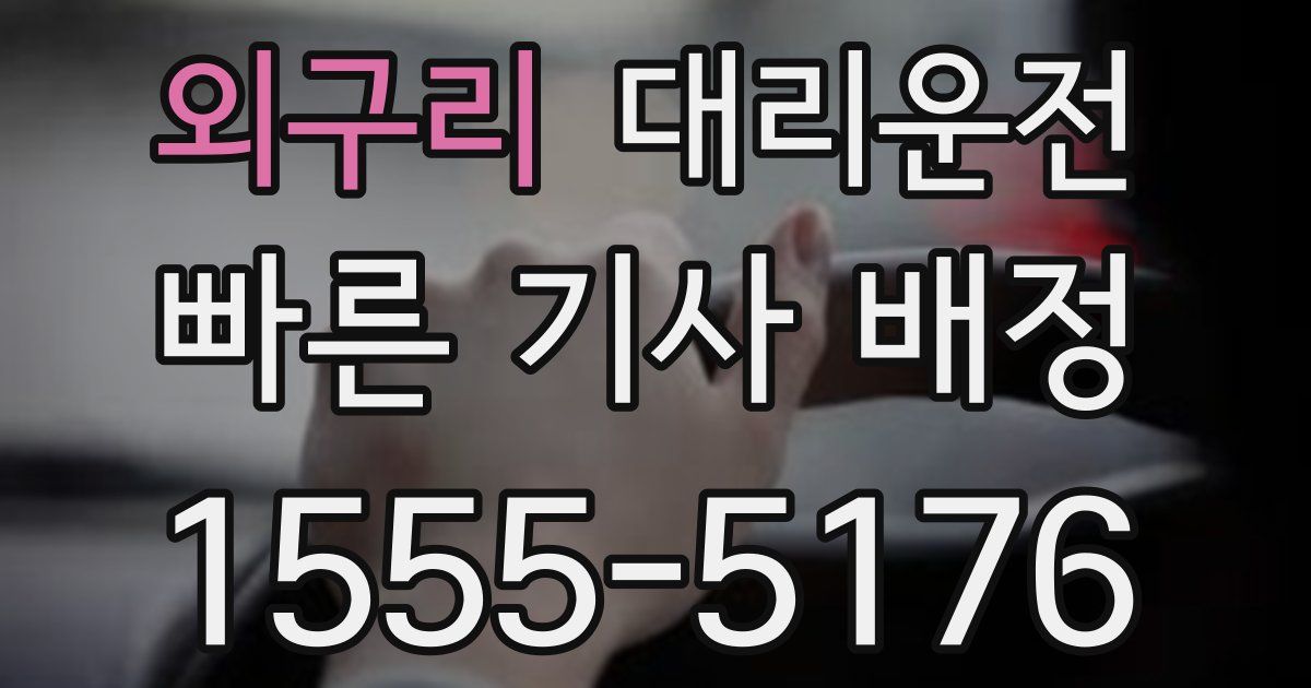 일일대리기사
