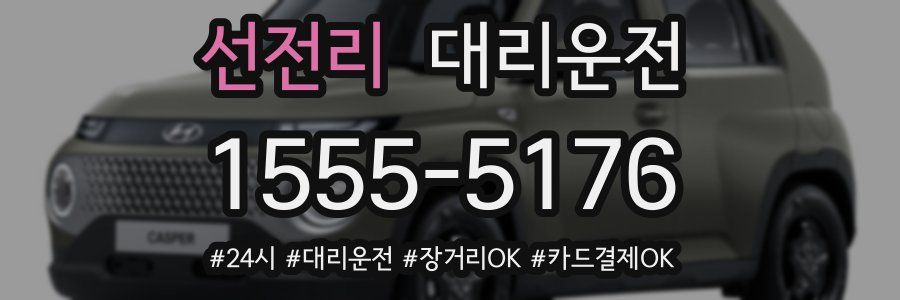 선전리 대리운전