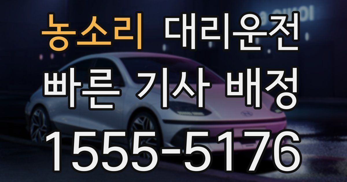 일일대리기사