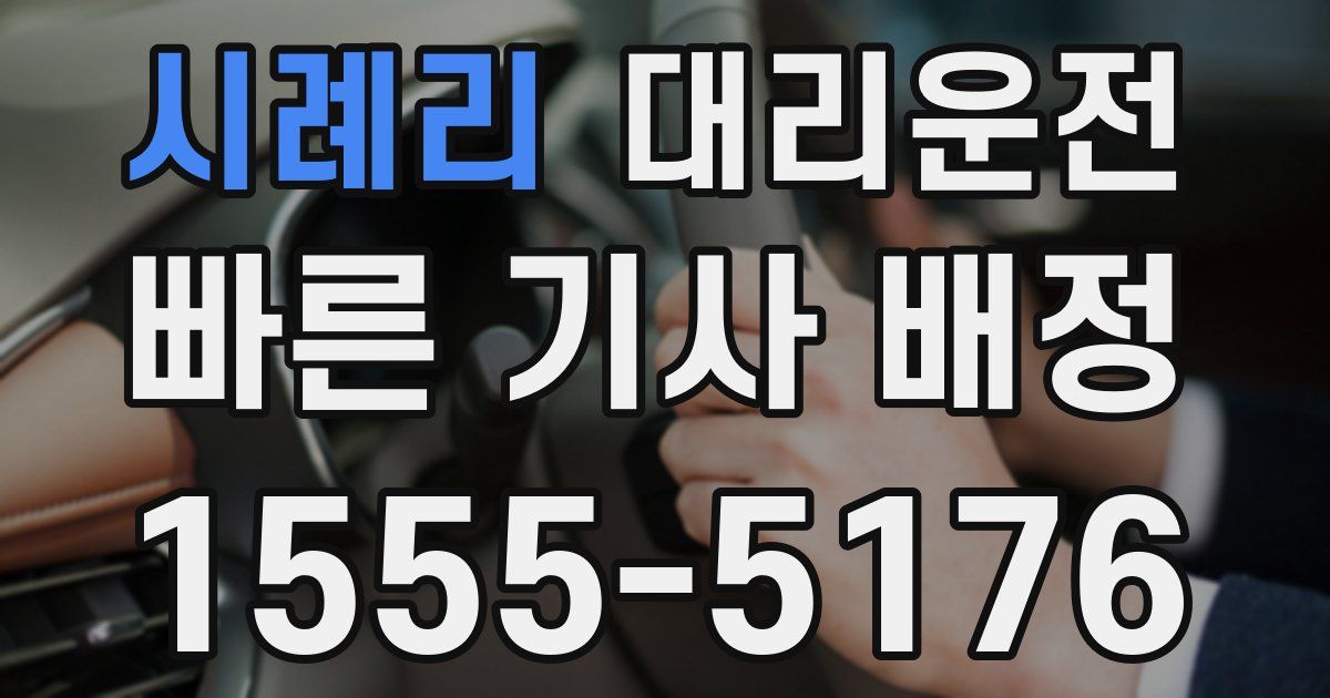 일일대리기사