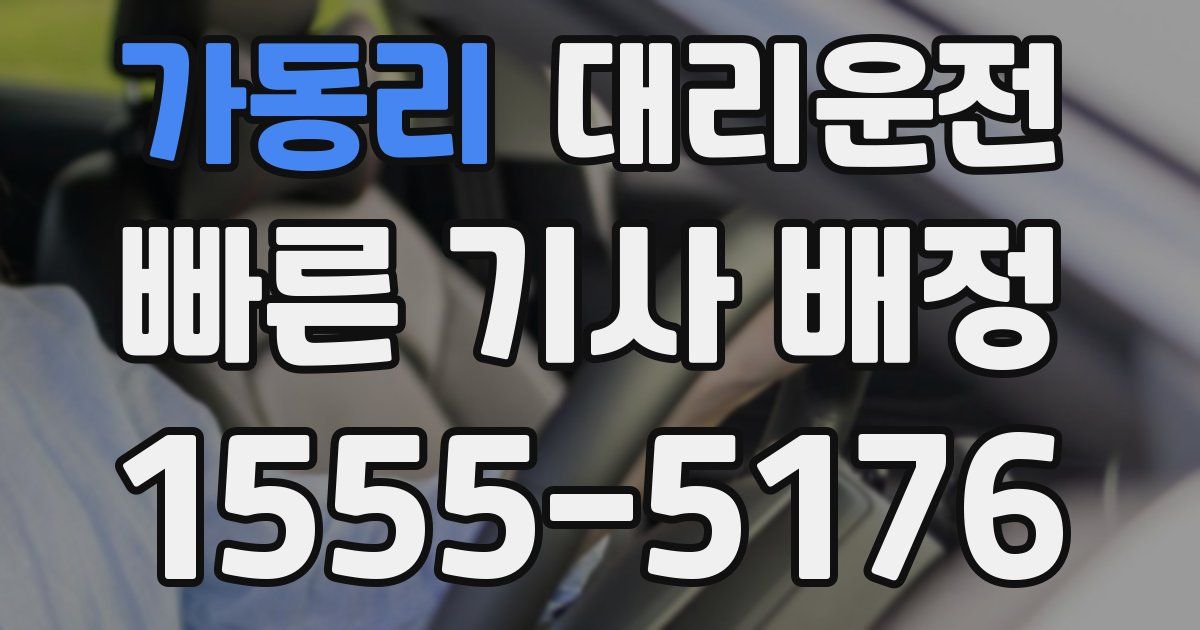 일일대리기사