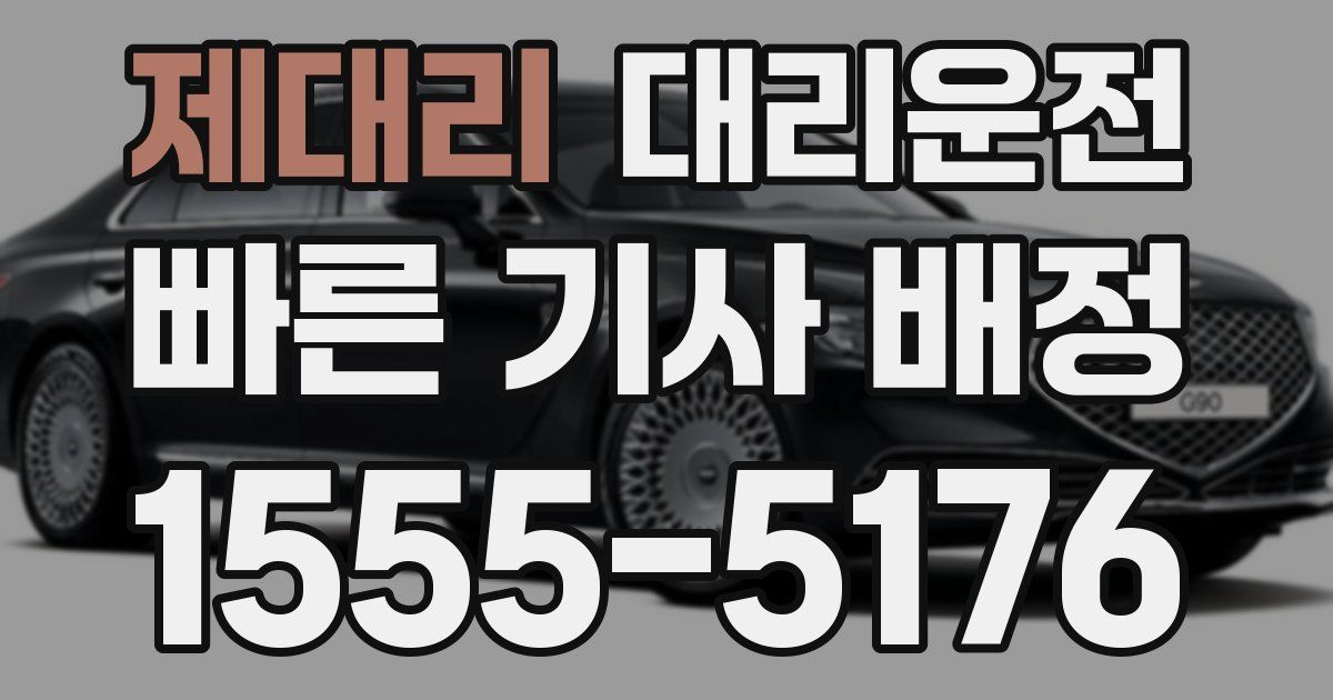 일일대리기사