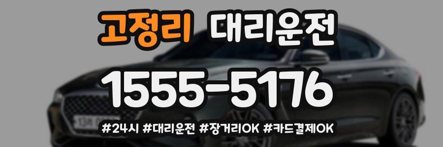 고정리 대리운전